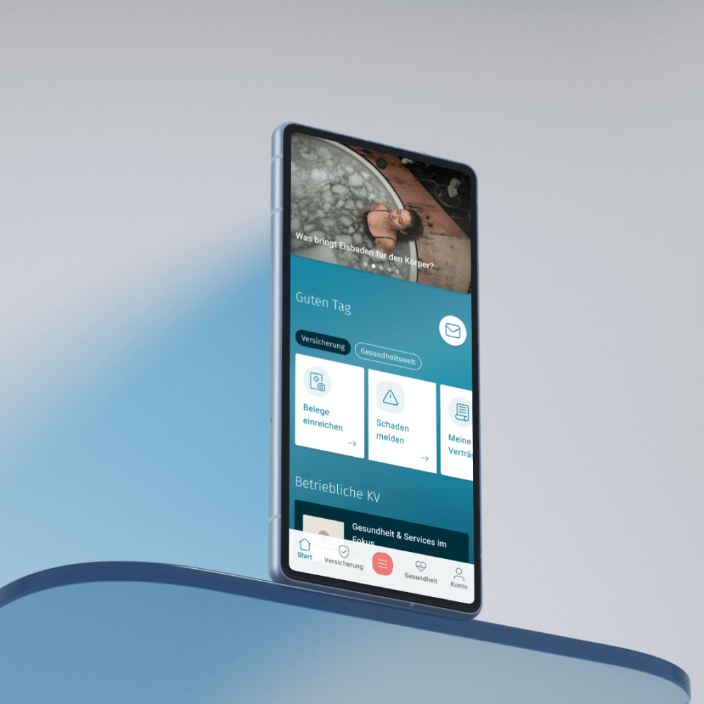 Gothaer App redesign project showcasing UX strategy and service design